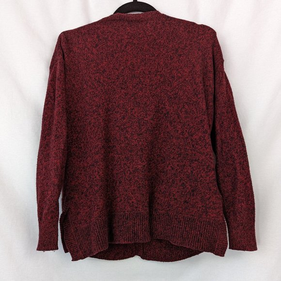 Madewell Landscape Burgundy Cardigan Size Extra Small - Picture 11 of 12